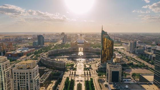 вид на город Нур-Султан вид на город Нур-Султан