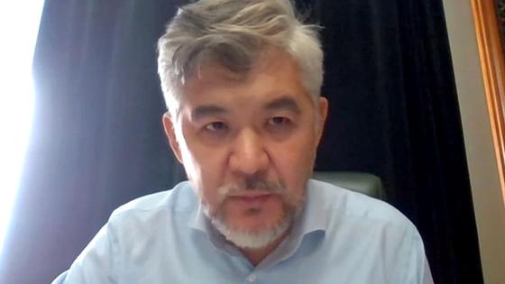 Елжан Биртанов на онлайн-заседании суда Елжан Биртанов на онлайн-заседании суда
