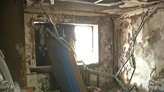 Разрушенная пожаром квартира в Караганде Разрушенная пожаром квартира в Караганде