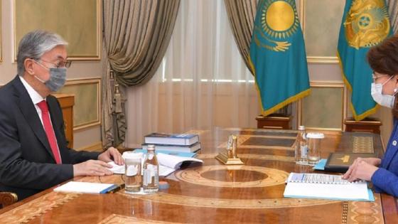 Тоқаев Балаеваны қабылдады Тоқаев Балаеваны қабылдады