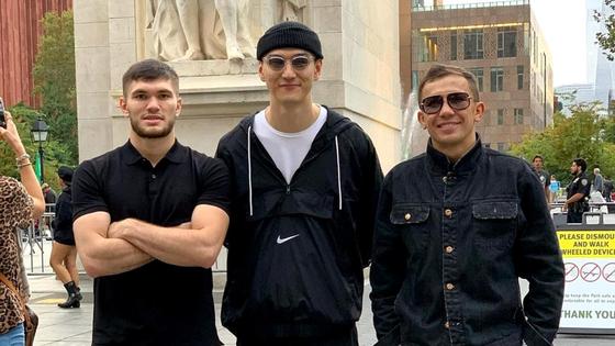 Али Ахмедов, Нурлан Сабуров и Геннадий Головкин Али Ахмедов, Нурлан Сабуров и Геннадий Головкин