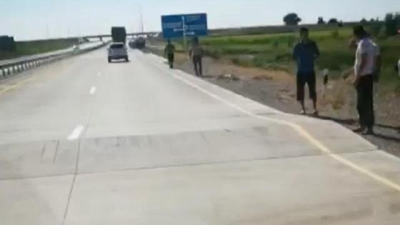 Покрытие поднялось на трассе Покрытие поднялось на трассе