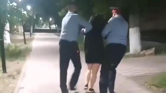 Задержание девушки в Павлодаре Задержание девушки в Павлодаре