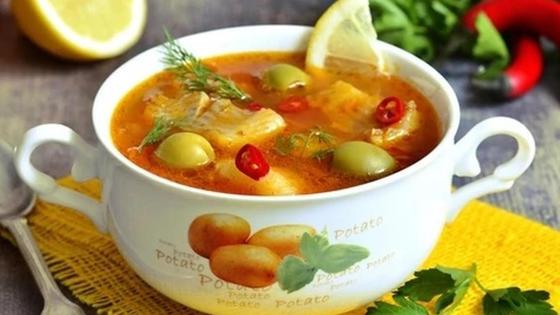 Рыбная солянка Рыбная солянка