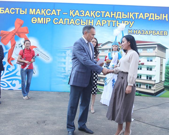 Таразда «Нұрлы жер» мемлекеттік бағдарламасы аясында 80 пәтерлі 9 көпқабатты тұрғын үй пайдалануға берілді Таразда «Нұрлы жер» мемлекеттік бағдарламасы аясында 80 пәтерлі 9 көпқабатты тұрғын үй пайдалануға берілді