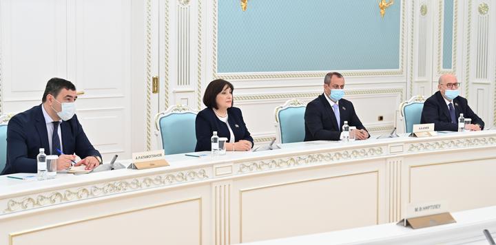 Касым-Жомарт Токаев встретился с Сагибой Гафаровой Касым-Жомарт Токаев встретился с Сагибой Гафаровой