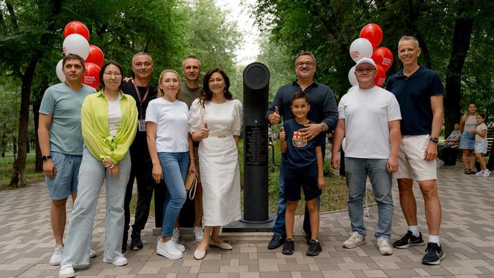 "Достық"саябағында поэзиоматтың ашылуына арналған салтанатты іс-шара